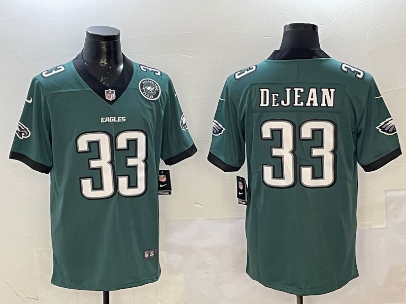 Men Philadelphia Eagles #33 Dejean Green Second generation 2025 Nike Limited NFL Jersey style 4->philadelphia eagles->NFL Jersey